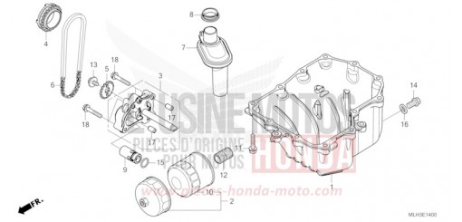 CARTER D'HUILE/POMPE A HUILE CMX500AS de 2025